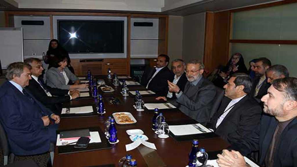 لاريجاني يؤكد ضرورة تعزيز التعاون الأمني بين إيران وروسيا لمكافحة بقايا الإرهاب