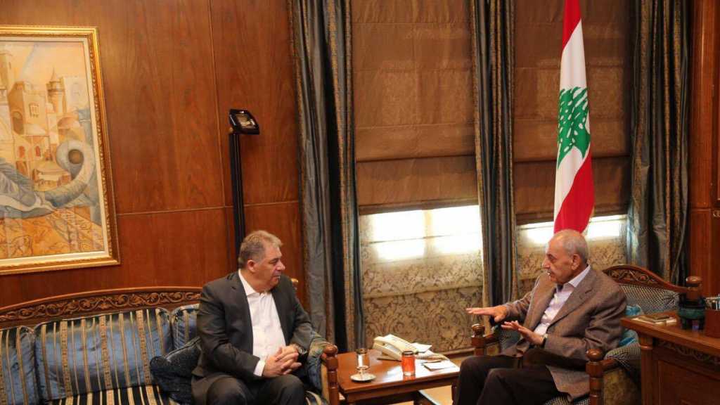 الرئيس بري استقبل دبور ناقلاً شكر الرئيس الفلسطيني لجلسة القدس: لبنان تجاوز المحنة بفضل وحدته