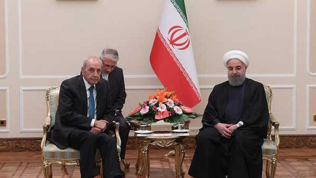 بري عقد لقاءات مع روحاني ولاريجاني وولايتي: تأكيد على مواجهة &rsquo;صفقة العصر&rsquo;