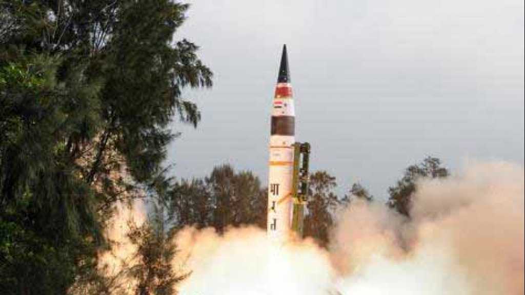 الهند تطلق صاروخا بالستيًا قادرًا على حمل رؤوس نووية