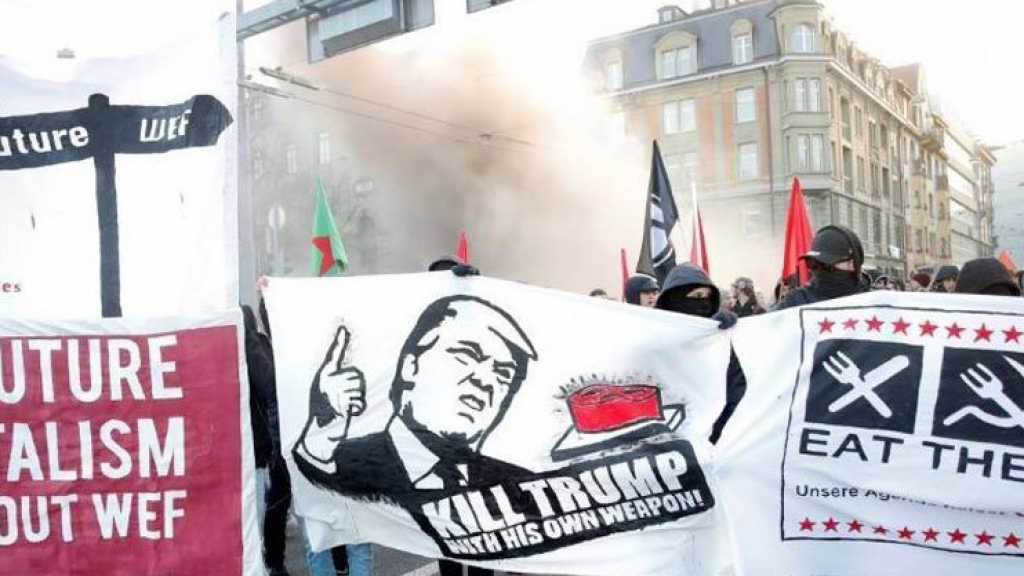 مع انطلاق فعليات مؤتمر &rsquo;دافوس&rsquo;.. تظاهرات ترفض مشاركة ترامب&nbsp;