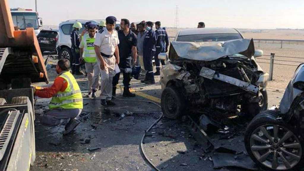 دبي: 20 جريحًا في تصادم 40 سيارة