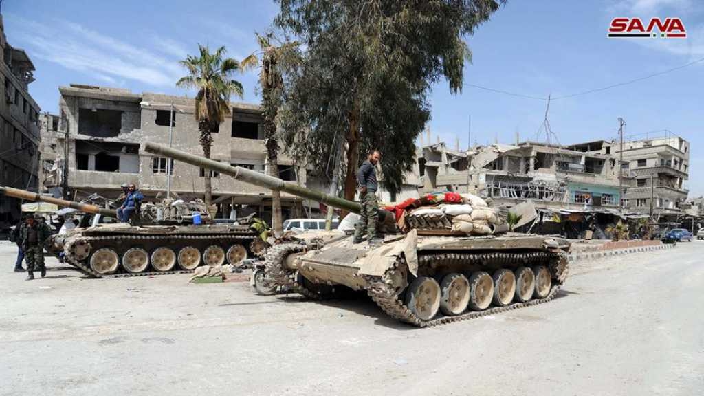 الجيش السوري يؤمن المدنيين في منازلهم داخل بلدتي سقبا وكفر بطنا في الغوطة الشرقية