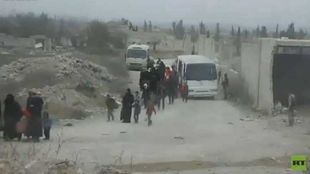  105 آلاف مدني خرجوا من الغوطة حتى الآن