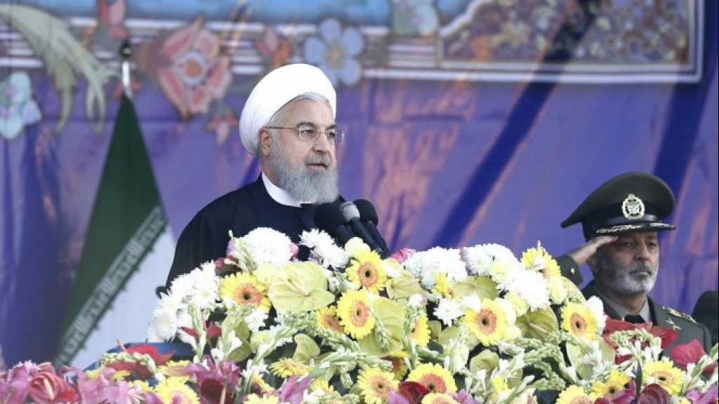 &nbsp;روحاني: الشعب الإيراني سيقف بقوة بوجه المؤامرات