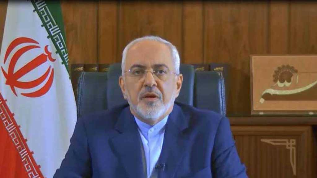 ظريف في رسالة مصورة حول الاتفاق النووي: لن نتفاوض مجدّدًا ولن نُضيف أي شيء آخر