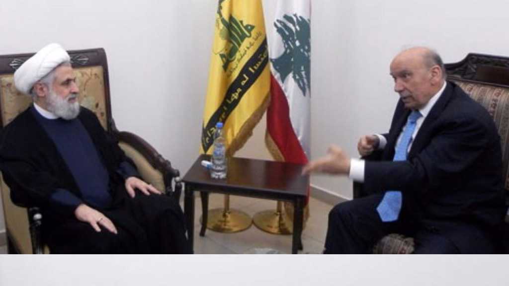 الشيخ قاسم يستقبل النائبين مراد والحسيني