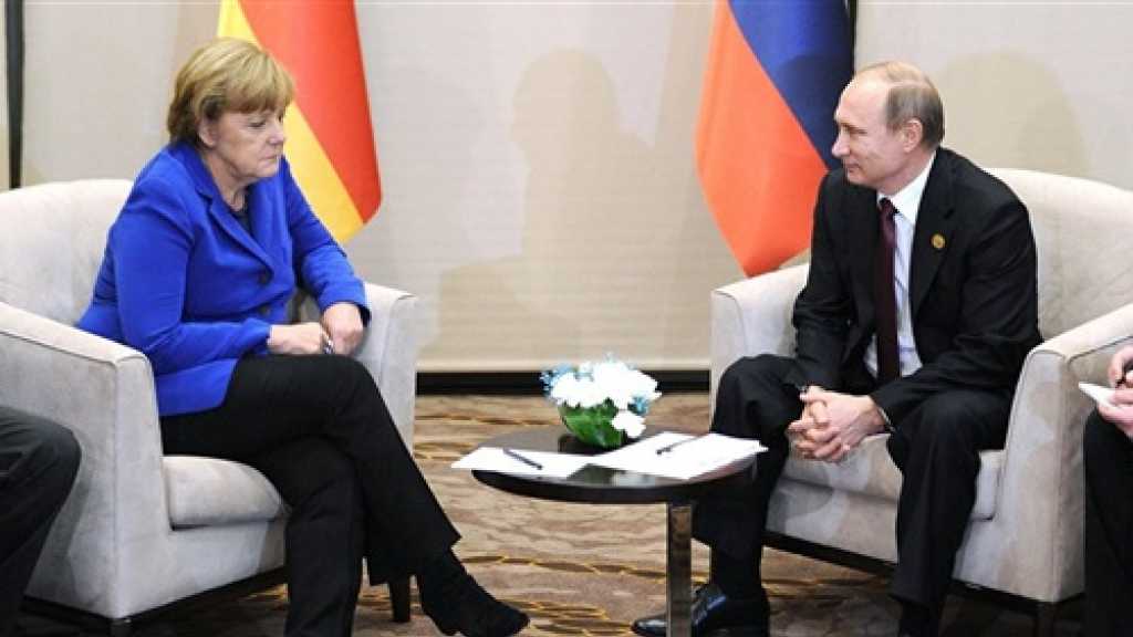 &nbsp;بوتين وميركل يبحثان خروج واشنطن من الاتفاق النووي