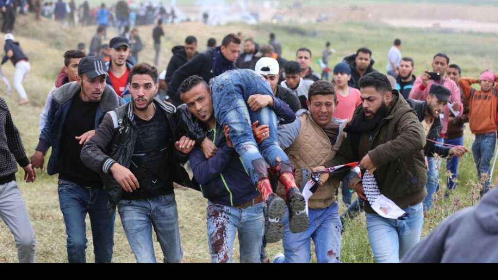 مجزرة صهيونية على حدود غزة بالتزامن مع نقل السفارة الأمريكية للقدس المحتلة