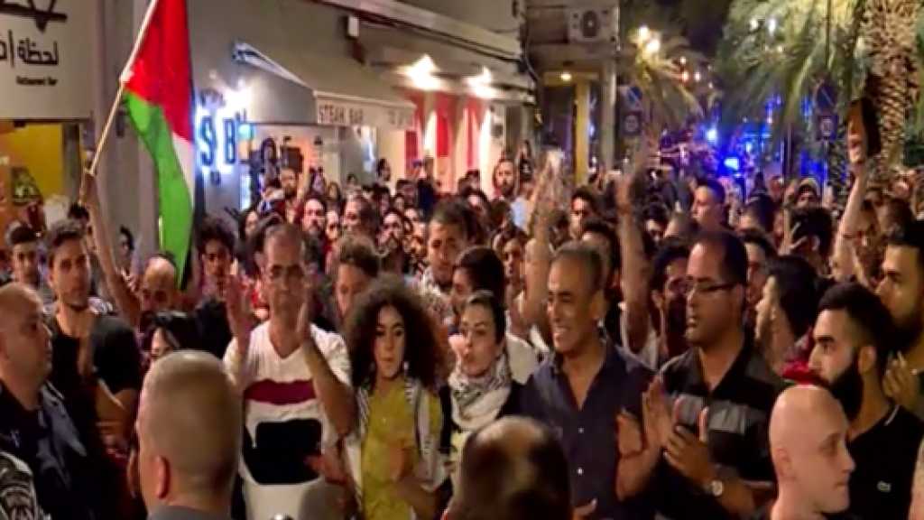 حيفا تهتف ضد التواطؤ العربي وتناصر فلسطين من قلب فلسطين