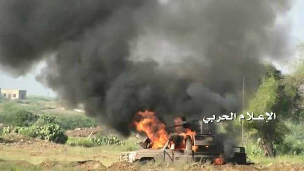 تدمير 15 آلية عسكرية لقوات العدوان السعودي على اليمن في الساحل الغربي