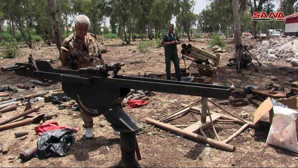 الجيش السوري يعثر على عتاد عسكري  للإرهابيين في قرية الغنطو