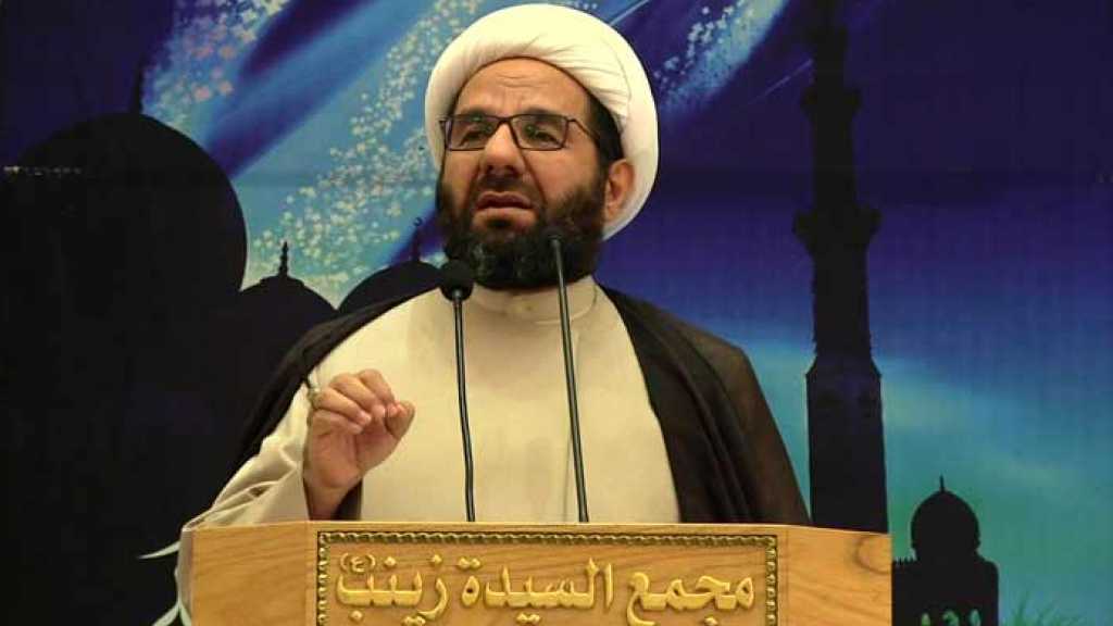 الشيخ دعموش: لبنان بحاجة الى إرادة وطنية جامعة للنهوض باقتصاده وأمنه واستقراره