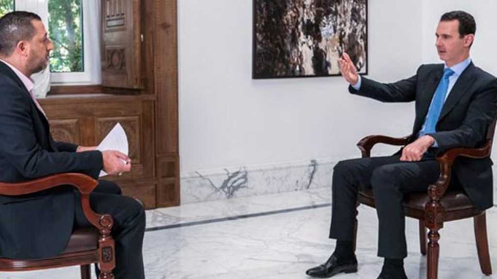 الرئيس الأسد: علاقتنا بإيران استراتيجية.. والرد على &ldquo;إسرائيل&rdquo; بضرب إرهابييها في سورية