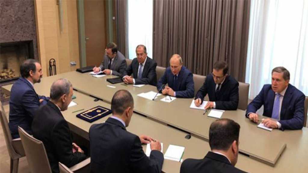  بوتين وولايتي يبحثان الوضع في سورية والعلاقات الثنائية