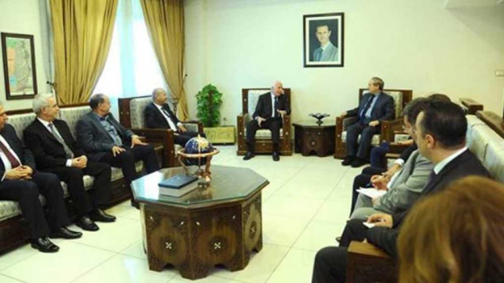 وفد منظمة التحرير يختتم زيارته لسوريا