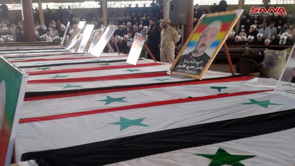 السويداء تشيع شهداءها بمشاركة شعبية حاشدة