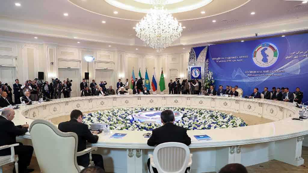 رؤساء دول حوض قزوين يوقعون اتفاقاً تاريخياً حول الوضع القانوني للبحر