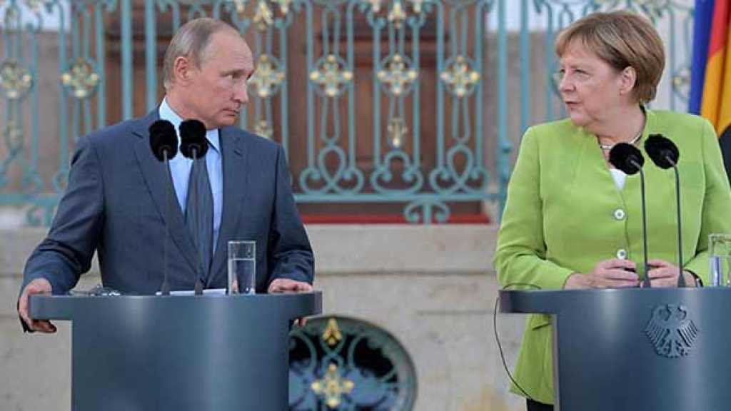 بوتين وميركل يبحثان التسوية السورية والنووي الإيراني والوضع في أوكرانيا