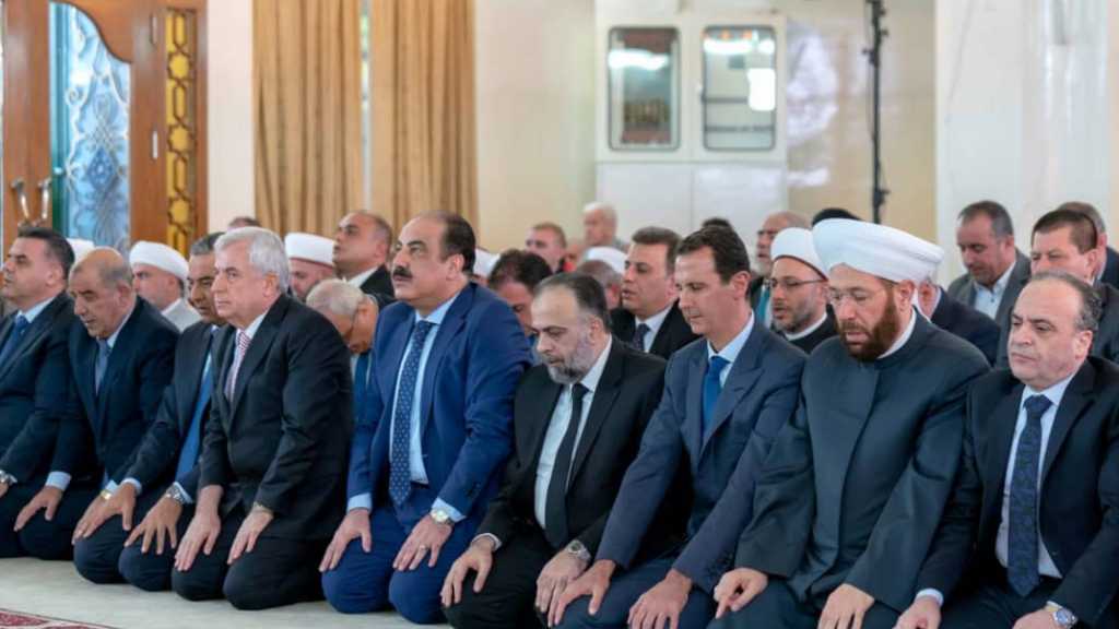 الرئيس الأسد يؤدي صلاة عيد الأضحى المبارك في جامع الروضة بدمشق