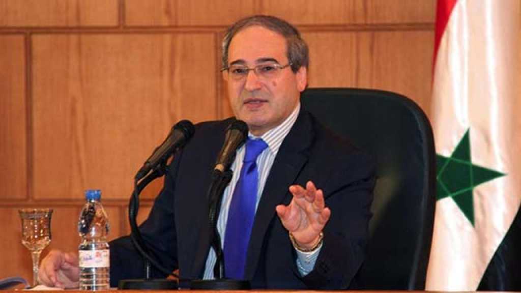 فيصل المقداد: دمشق مصممة على إنهاء الإرهاب في إدلب