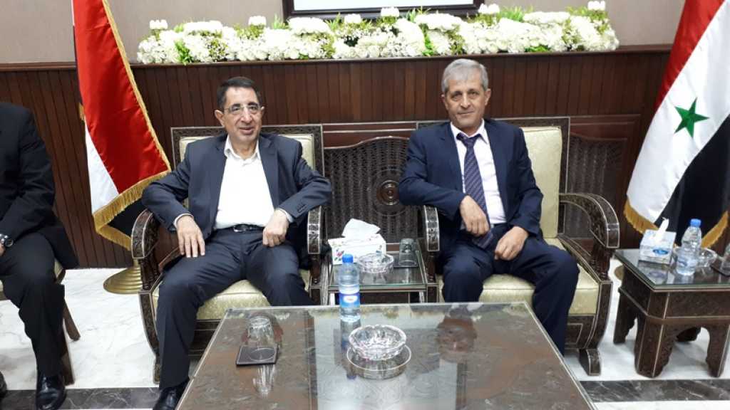 الحاج حسن يلتقي وزير الاقتصاد السوري في دمشق