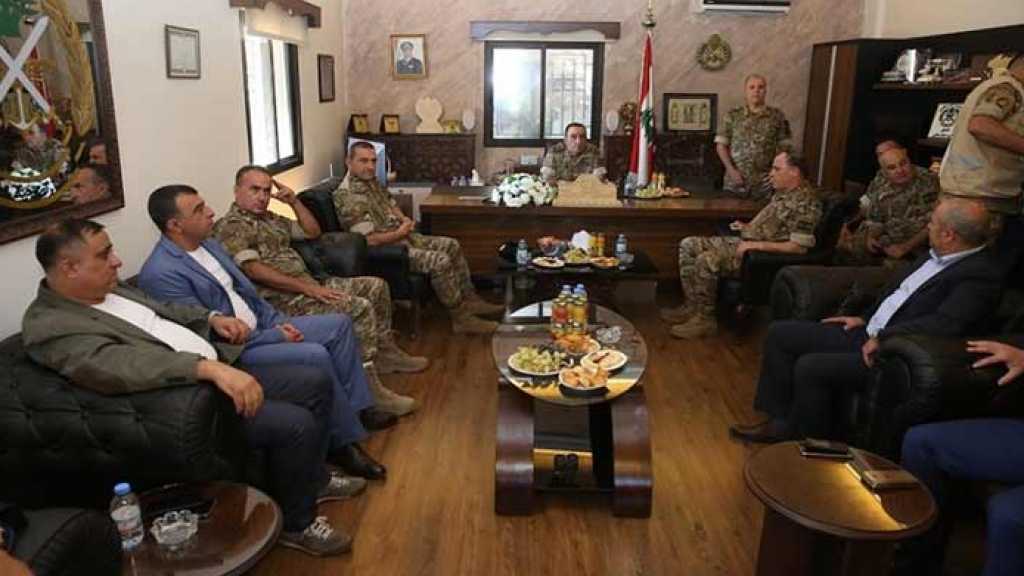 ملاك تفقد الوحدات المنتشرة في البقاع: الجيش لن يتهاون مع العابثين بأمن المنطقة