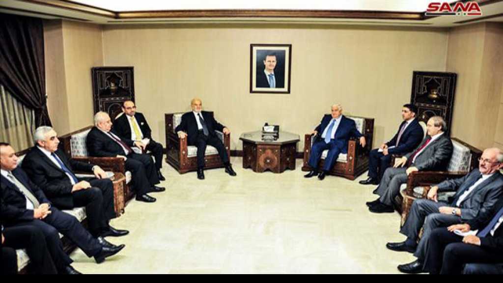 المعلم والجعفري يبحثان تعزيز التنسيق بين سوريا والعراق في مجال مكافحة الإرهاب