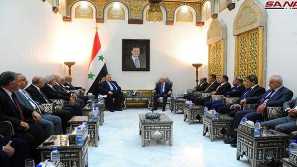 صباغ لوفد أردني: علاقات الشعبين الشقيقين ستأخذ مجراها الطبيعي