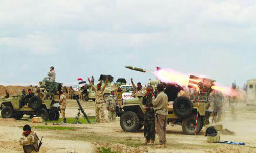 مقتل 14 ارهابياً من &rsquo;داعش&rsquo; في اشتباكات مع القوات العراقية شرق الفلوجة