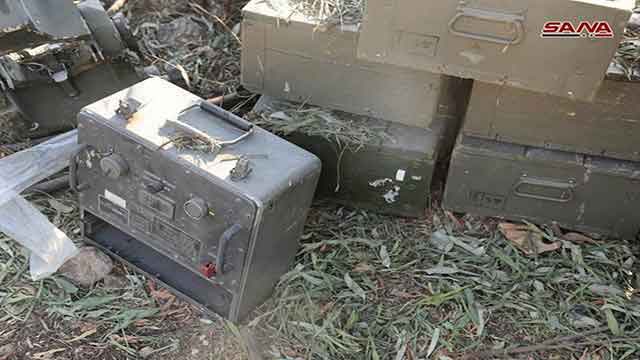 بالصور: مخلفات ’داعش’ في بلدة الشجرة بمنطقة حوض اليرموك