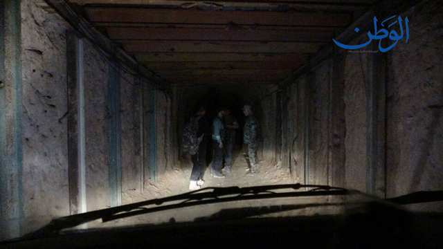 بالصور .. أضخم أنفاق الإرهابيين في الغوطة الشرقية