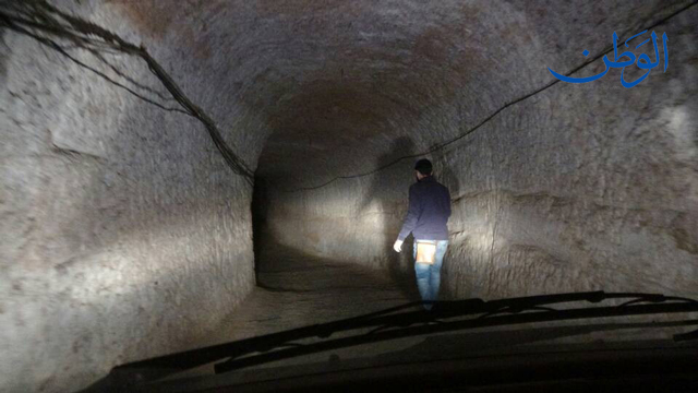 بالصور .. أضخم أنفاق الإرهابيين في الغوطة الشرقية