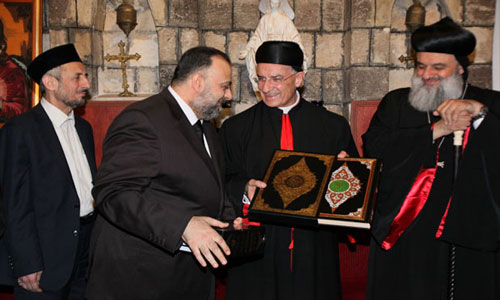 الراعي يواصل زيارته الرعوية لدمشق ويؤكد أن هدفها إعلاء الصوت ضدّ الإرهاب 