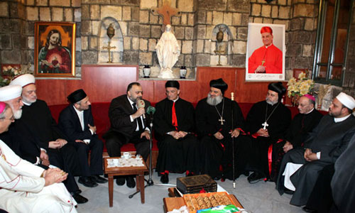 الراعي يواصل زيارته الرعوية لدمشق ويؤكد أن هدفها إعلاء الصوت ضدّ الإرهاب 