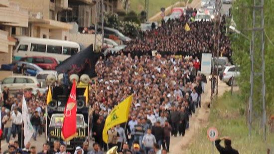 تشييع شهيد الدفاع المقدس محمد حسن هاشم  في عين التينة