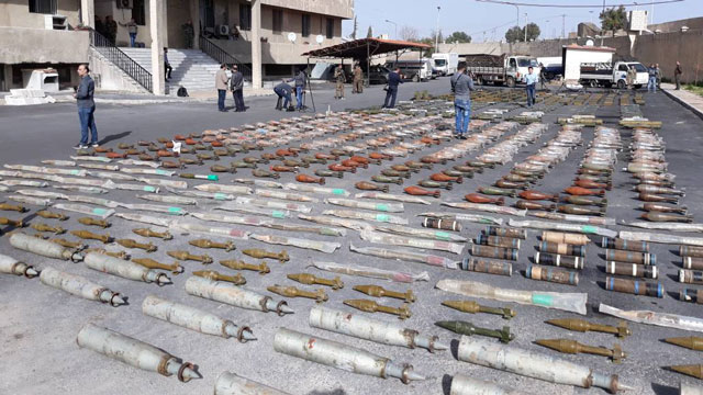 ضبط أسلحة بعضها أمريكي متجهة لإرهابيي &rsquo;النصرة&rsquo; بالغوطة