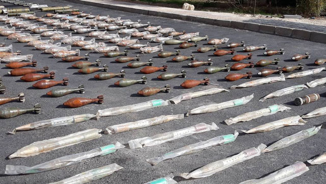 ضبط أسلحة بعضها أمريكي متجهة لإرهابيي &rsquo;النصرة&rsquo; بالغوطة