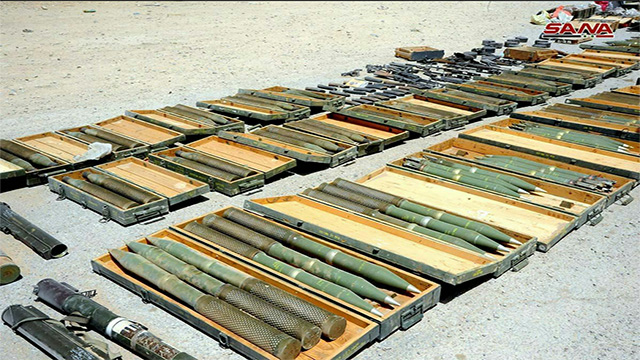 ترسانةَ &rsquo;ضخمة&rsquo; من الأسلحة &rsquo;النوعية&rsquo; استعادها الجيش السوري من مسلحي القلمون الشرقي