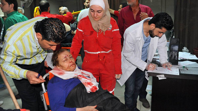 استشهاد وإصابة مدنيين في قصف صاروخي للإرهابيين على أحياء دمشق