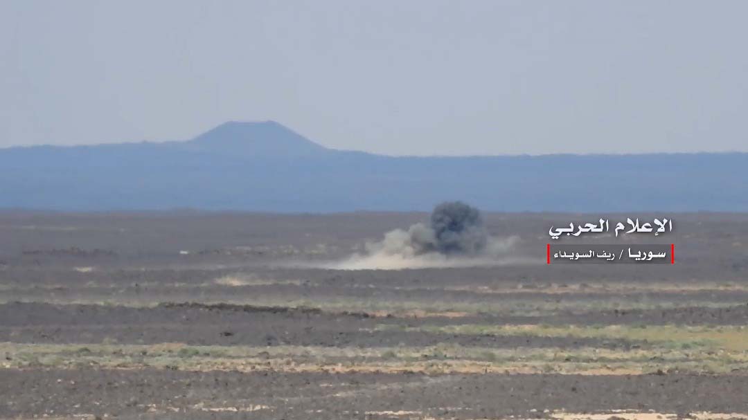 بالصور.. عمليات الجيش السوري ببادية السويداء الشرقية