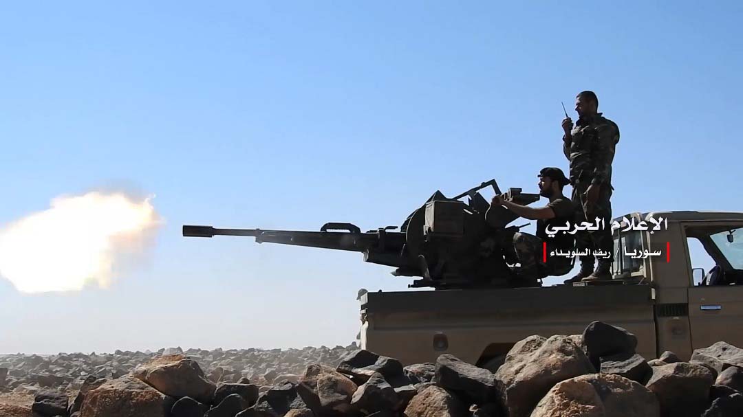 بالصور.. عمليات الجيش السوري ببادية السويداء الشرقية