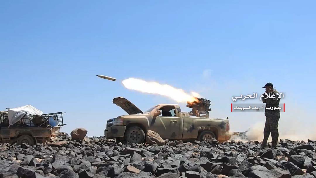 بالصور.. عمليات الجيش السوري ببادية السويداء الشرقية