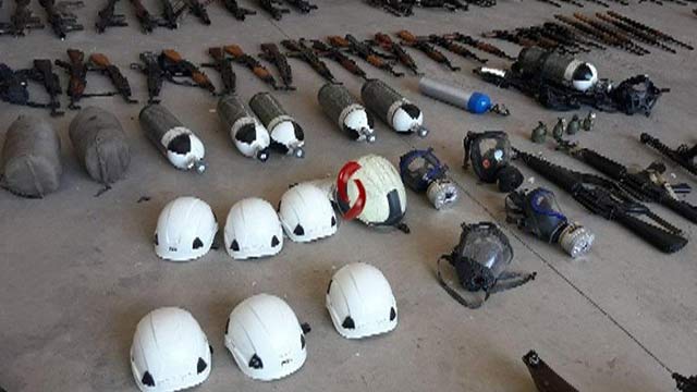 بالصور .. العثور على ذخيرة لعناصر الخوذ البيضاء في القنيطرة