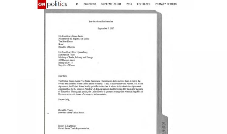 رسالة سُرقت من مكتب ترامب.. ماذا تحوي؟