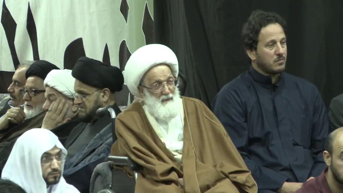 آية الله قاسم يشارك في عزاء الحسين (ع) في لندن